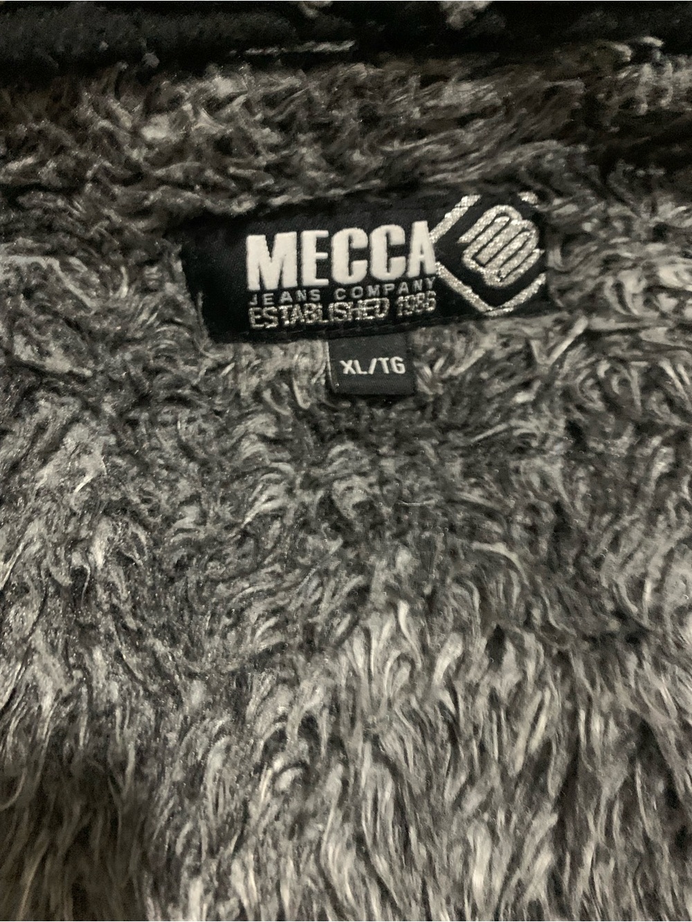 mecca Black and Gray Men's Zip-Up Sweater Hoodie - Picture 3 of 6